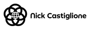 5 circles in the shape of a flower with the name "Nick Castiglione" to the right