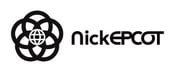 5 circles in the shape of a flower with the text "NickEPCOT" to the right